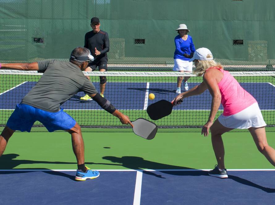 Pickleball Mixed Doubles Game