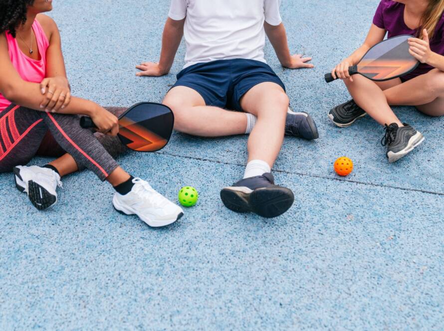pickleball players prevent injury resting